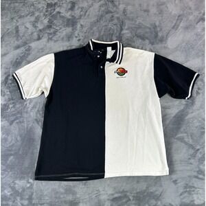 Vintage‎ ESPN Zone Baltimore Polo Shirt XXL 90s Colorblock USA Grunge